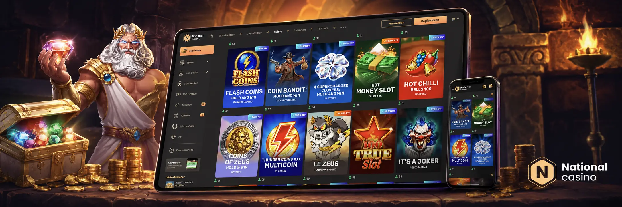 National Casino Login Prozess